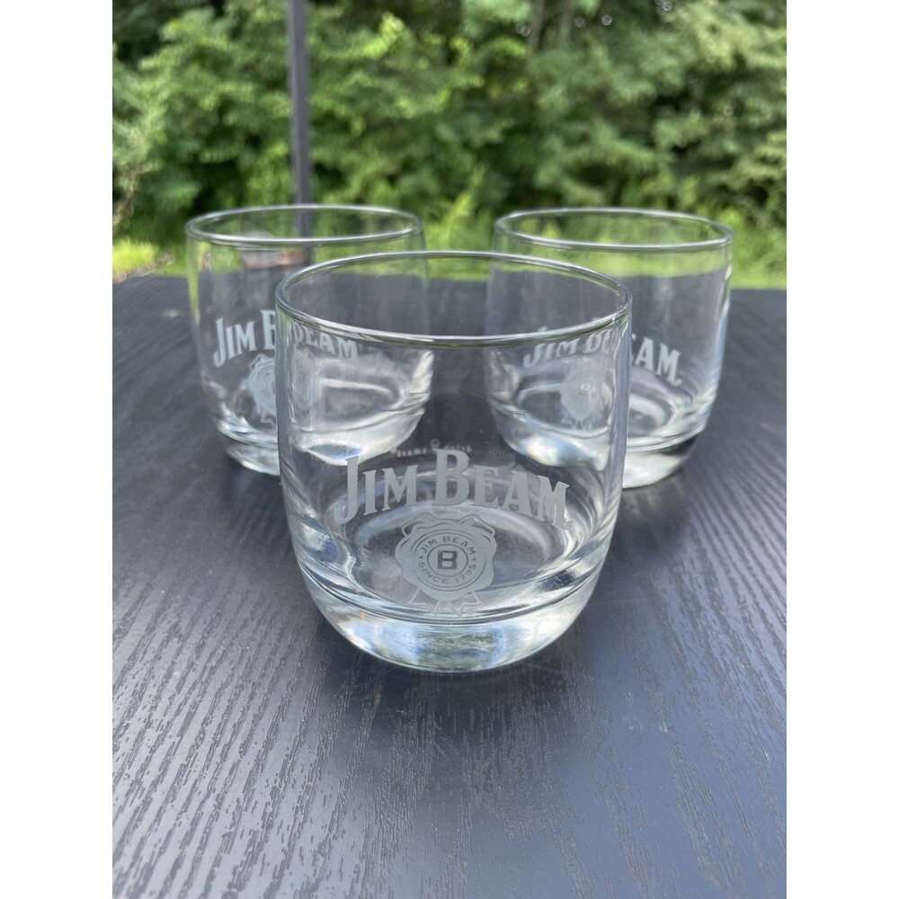 Jim Beam Whiskey VTG (Set of 3) Whiskey/Bourbon Glasses